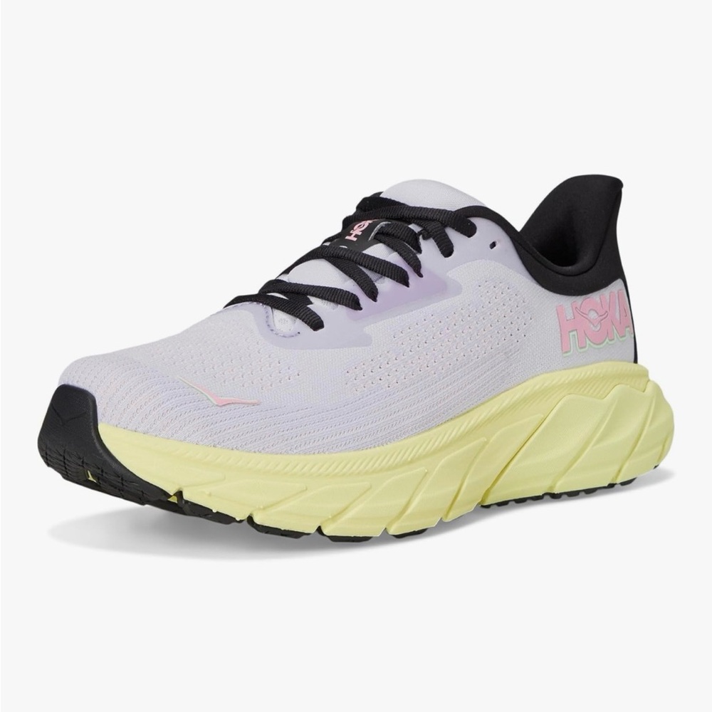Hoka ONE ONE Womens Arahi 7, Color: Starlight Glow/Yuzu . (1147851/SWY)